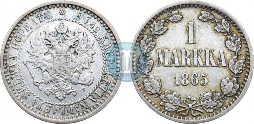 Фото 1 марка 1865 года S 