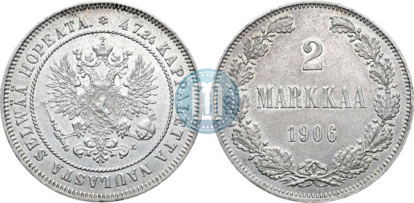 Picture 2 markkaa 1906 year L 