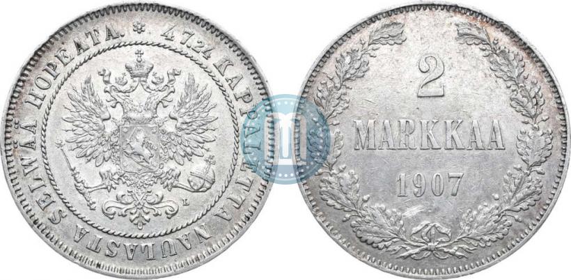 Picture 2 markkaa 1907 year L 