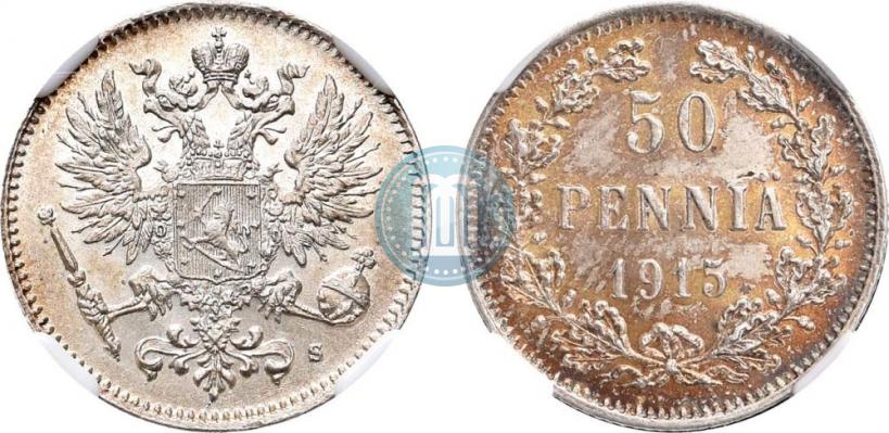 Picture 50 pennia 1915 year S 