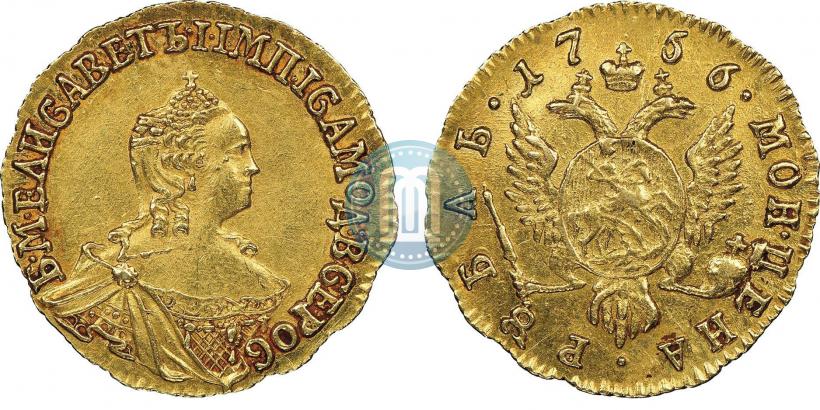Picture 1 rouble 1756 year  