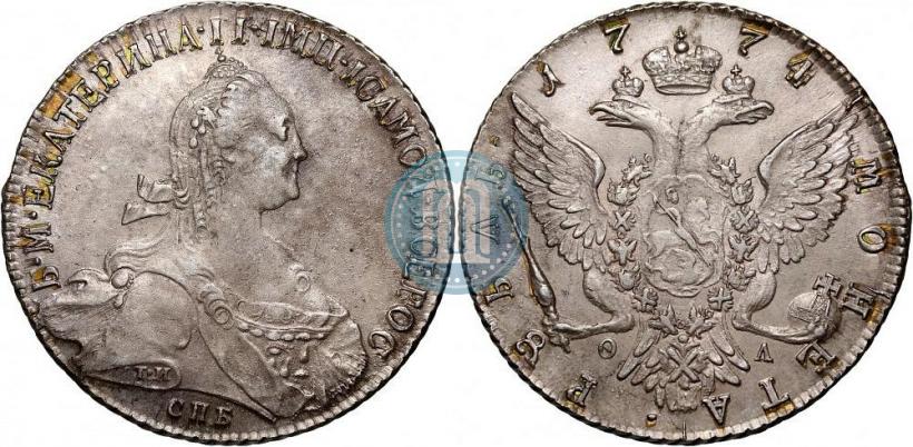 Picture 1 rouble 1774 year СПБ-ФЛ 
