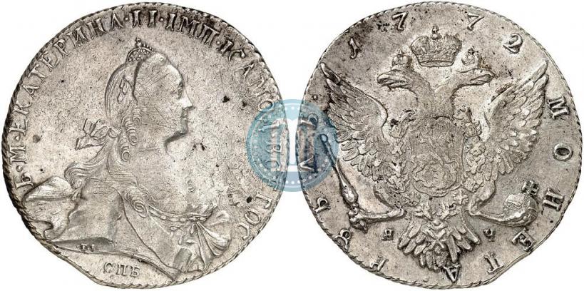 Фото 1 рубль 1772 года СПБ-ЯЧ-Т.I. 