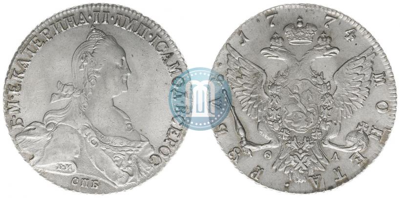 Фото 1 рубль 1774 года СПБ-ФЛ 