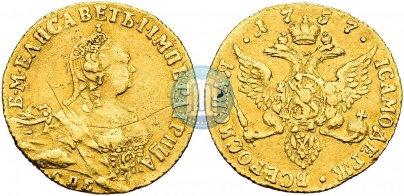 Picture 1 ducat 1757 year СПБ-Ю 