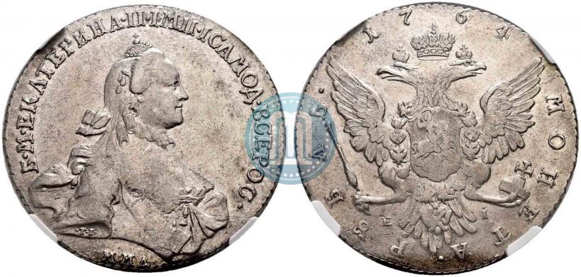 Picture 1 rouble 1764 year ММД-EI 