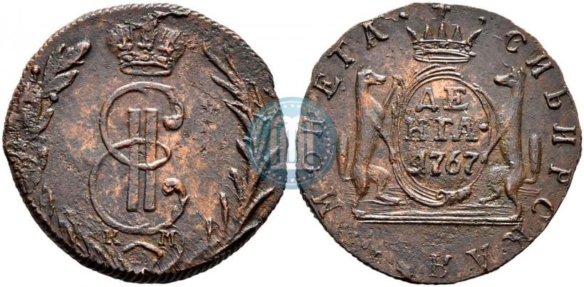 Фото Денга 1767 года КМ 