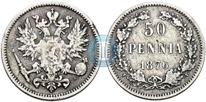 Picture 50 pennia 1876 year S 