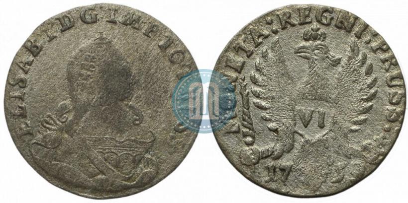 Picture 6 groszy 1759 year  