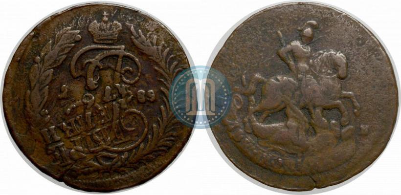 Фото 2 копейки 1788 года ММ 