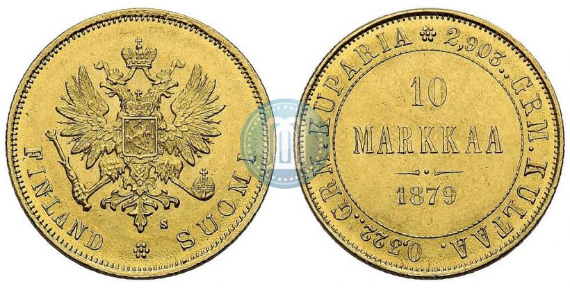 Picture 10 markkaa 1879 year S 
