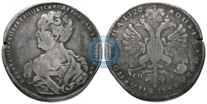 Picture Poltina 1726 year СПБ "Petersburg type, portrait turned to the left"