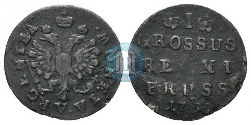 Picture 1 grosz 1759 year  