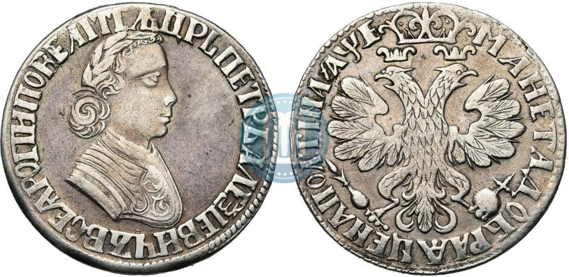 Picture Poltina 1705 year  "Portrait by F. Alekseev"