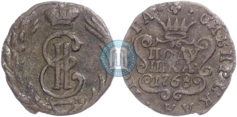 Фото Полушка 1768 года КМ 