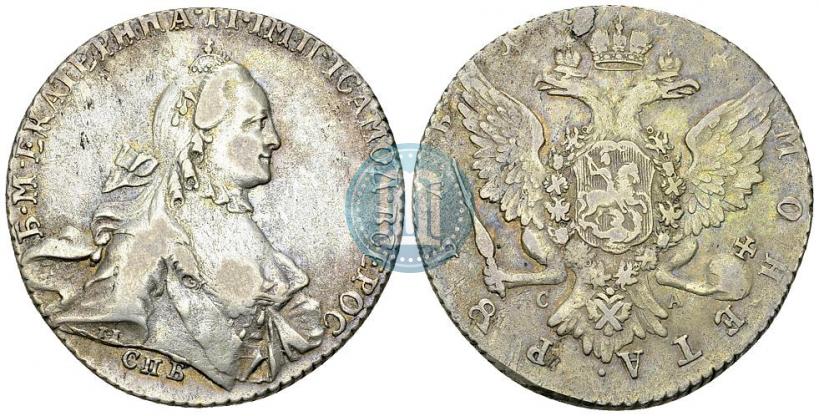 Фото 1 рубль 1764 года СПБ-СА 