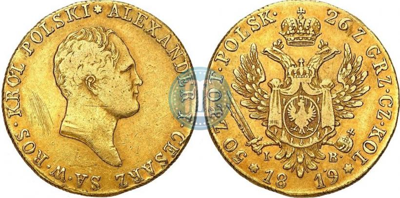 Picture 50 złotych 1819 year IB 
