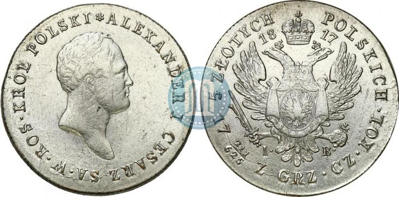 Picture 5 złotych 1817 year IB 