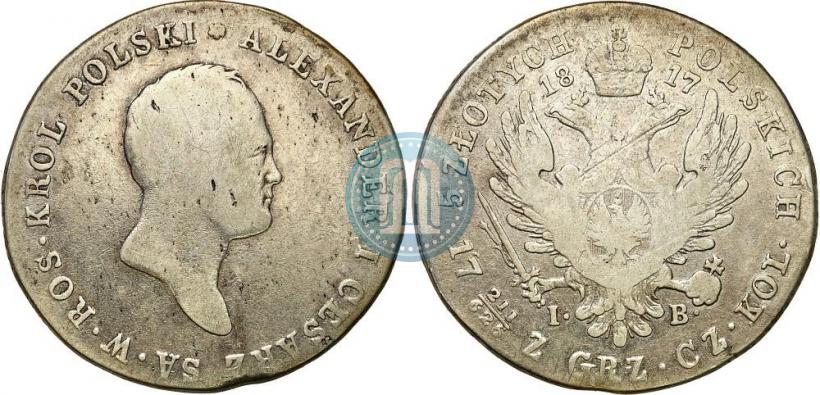 Picture 5 złotych 1817 year IB 