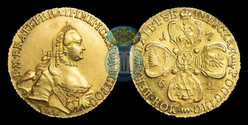 Picture 5 roubles 1762 year СПБ 