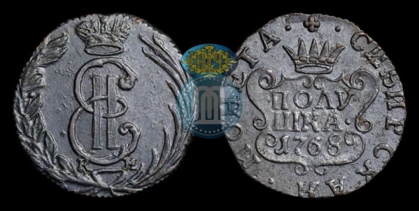 Фото Полушка 1768 года КМ 