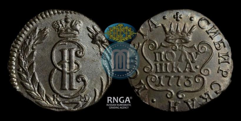 Фото Полушка 1773 года КМ 
