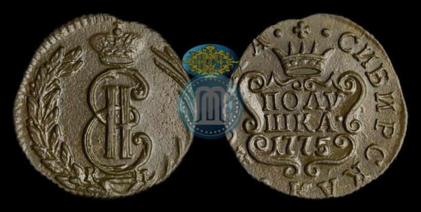 Фото Полушка 1775 года КМ 