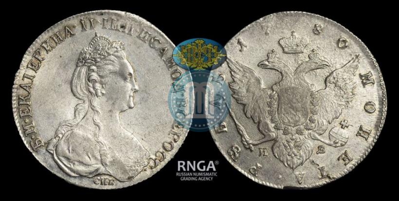 Picture 1 rouble 1780 year СПБ-ИЗ 