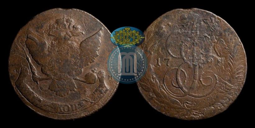 Picture 5 kopecks 1788 year ММ 
