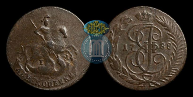 Picture 2 kopecks 1788 year ТМ 