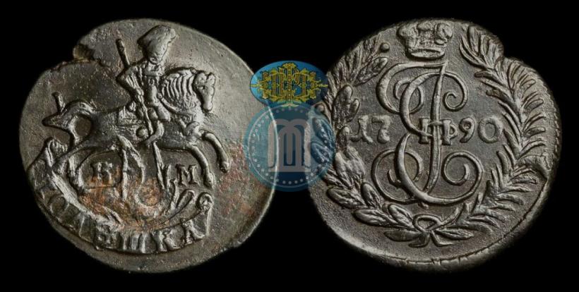 Фото Полушка 1790 года КМ 