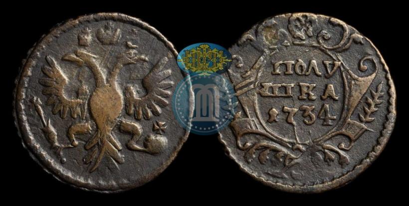 Picture Polushka 1734 year  