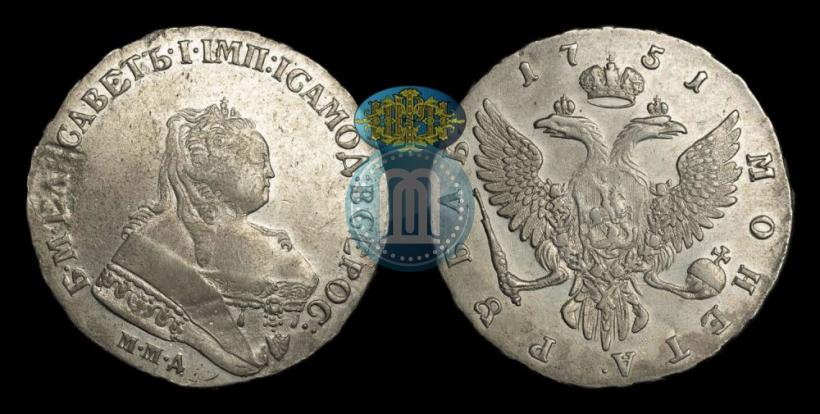 Picture 1 rouble 1751 year ММД 