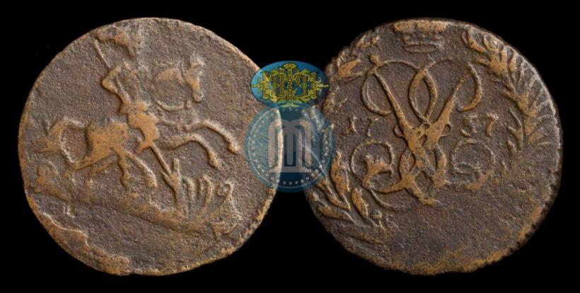 Фото Полушка 1757 года  