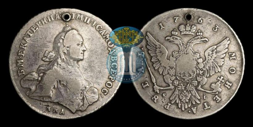 Picture 1 rouble 1763 year ММД-EI 