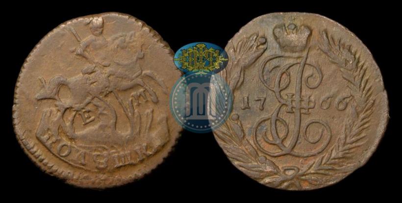 Фото Полушка 1766 года ЕМ 