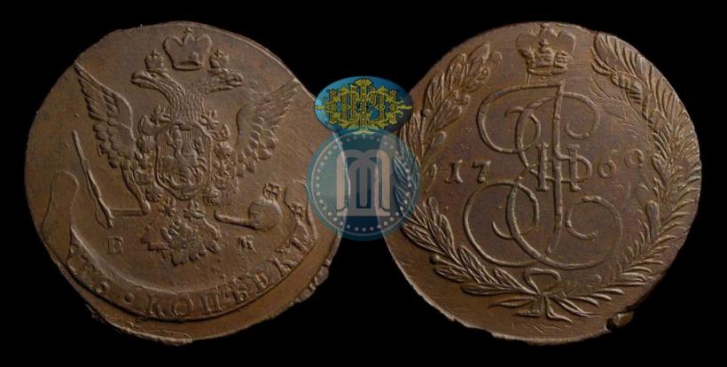 Фото 5 копеек 1769 года ЕМ 