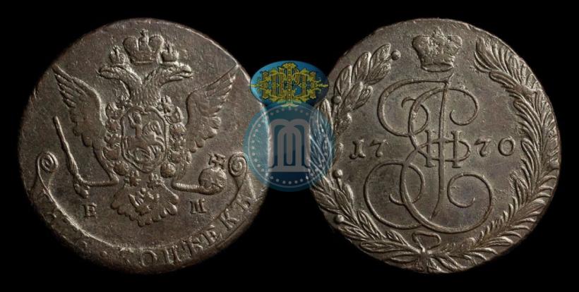Picture 5 kopecks 1770 year ЕМ 