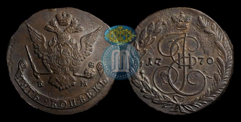 Picture 5 kopecks 1770 year ЕМ 