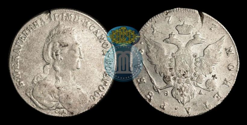 Picture 1 rouble 1777 year СПБ-ФЛ 