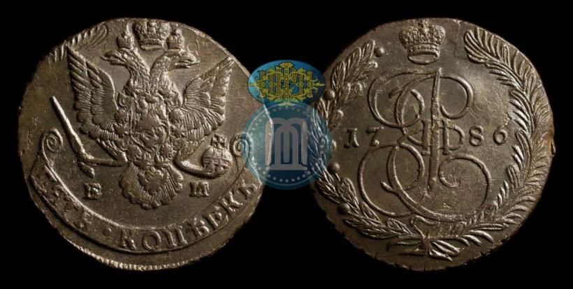 Фото 5 копеек 1786 года ЕМ 