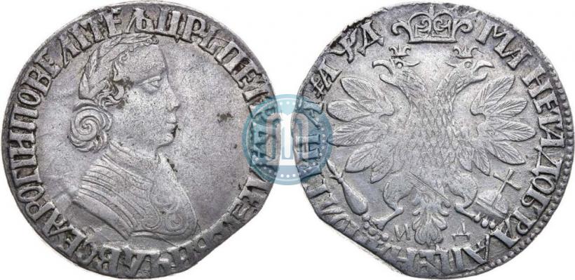 Picture Poltina 1704 year МД "Portrait by F. Alekseev"