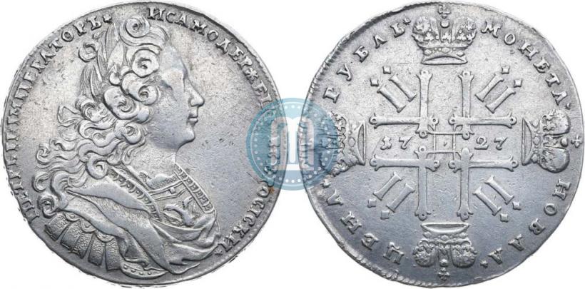 Picture 1 rouble 1727 year  "Moscow type"