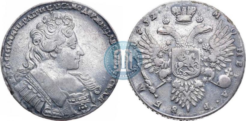 Фото 1 рубль 1732 года  
