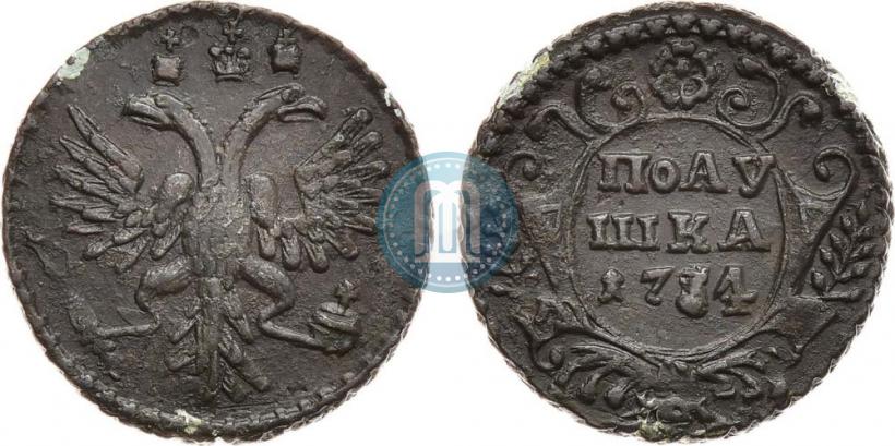 Фото Полушка 1734 года  