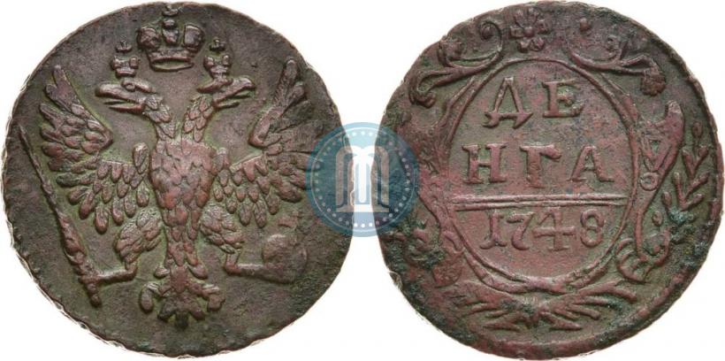 Фото Денга 1748 года  