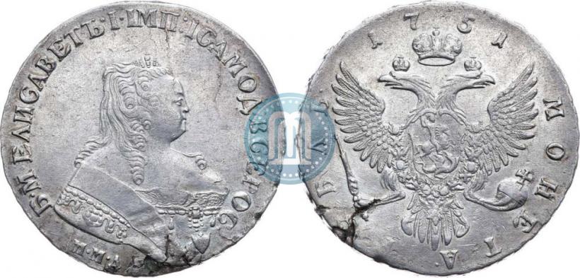 Picture 1 rouble 1751 year ММД 
