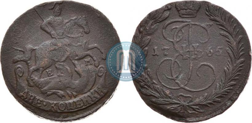 Фото 2 копейки 1765 года ЕМ 