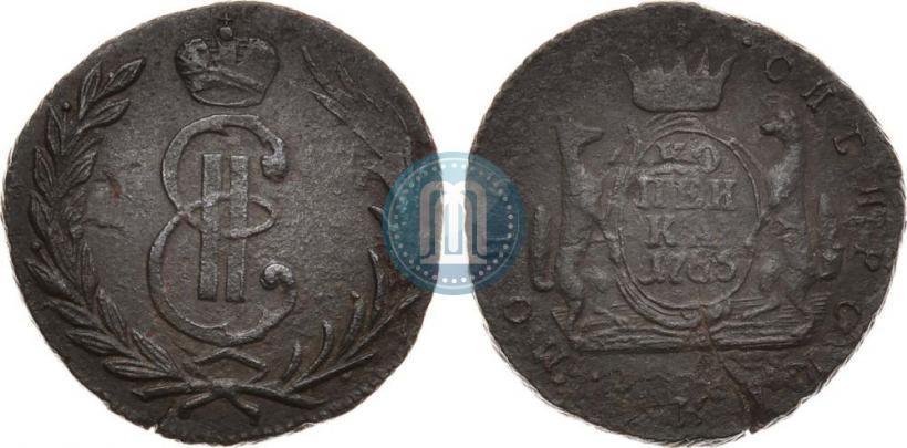 Фото 1 копейка 1766 года  