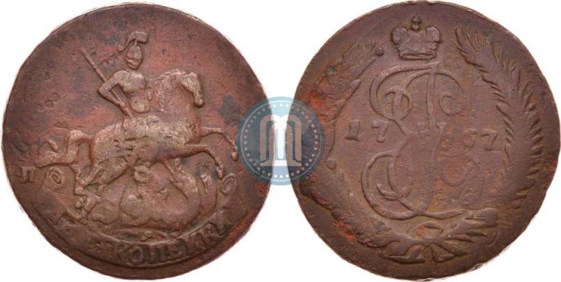 Фото 2 копейки 1767 года СПМ 